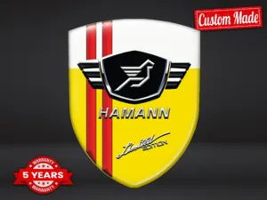 Hamann Décalcos Bombés Finition Chic Badge Bombé Personnalisé